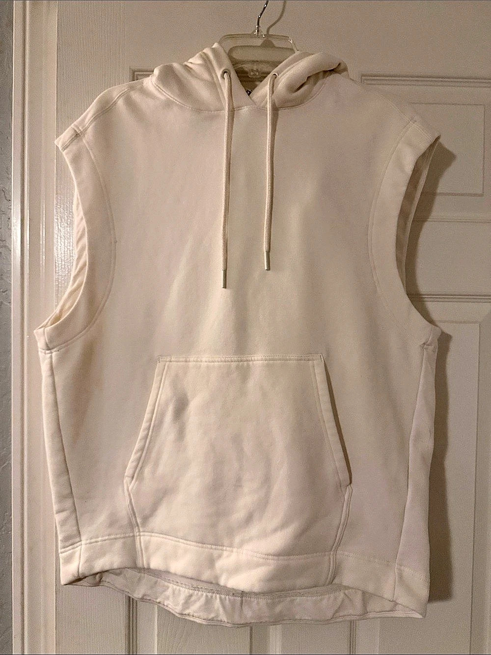 Athleta Spar Sleeveless Hoodie White Size Small